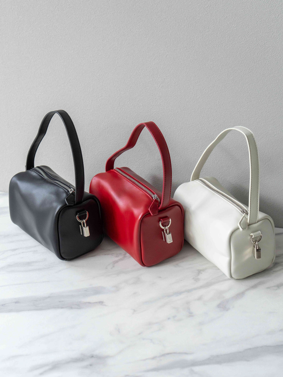 [予約]ワンハンドルスクエアミニバッグ/ホワイト