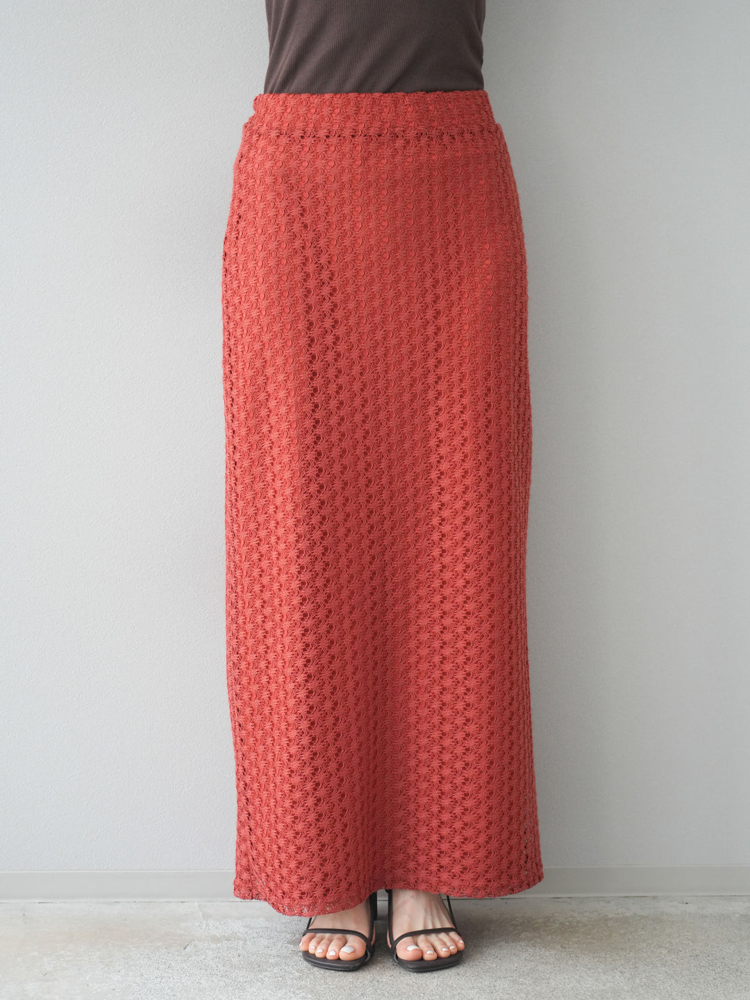 【預購】鏤空緊身裙/紅色