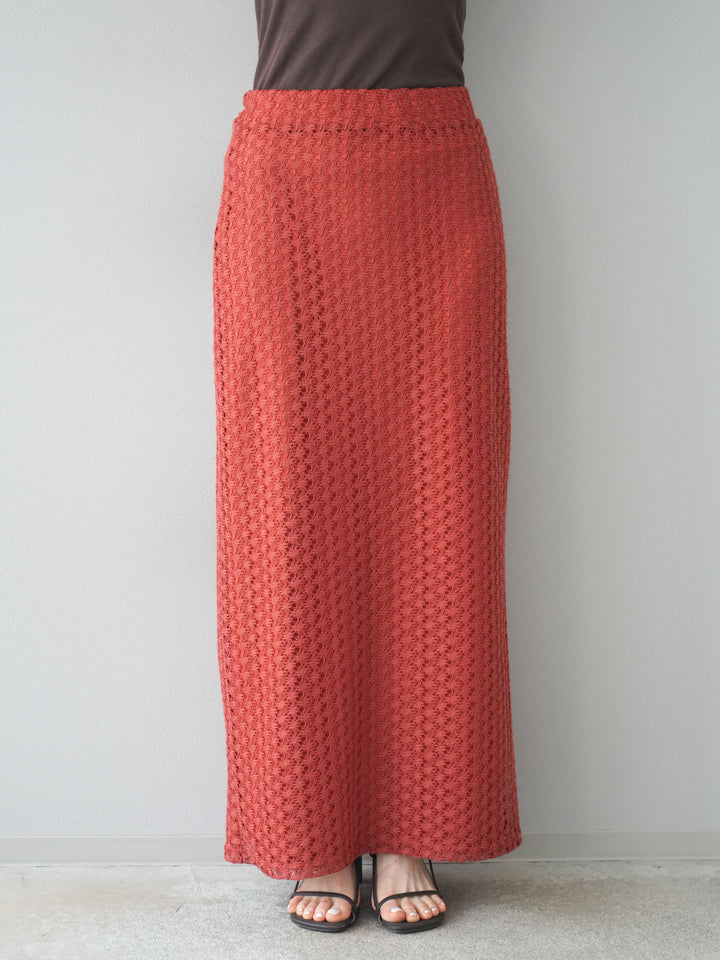 【預購】鏤空緊身裙/紅色