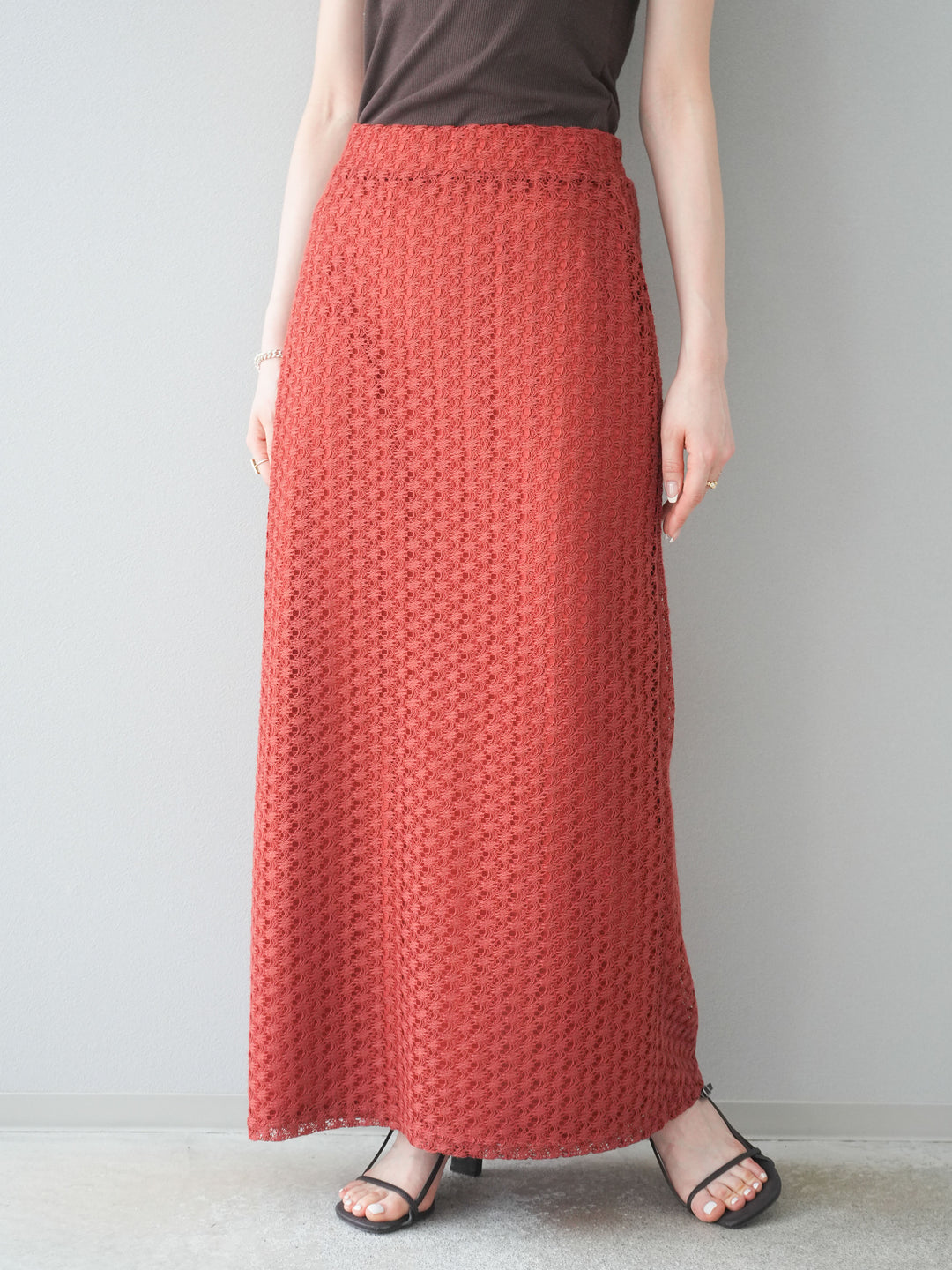 【預購】鏤空緊身裙/紅色