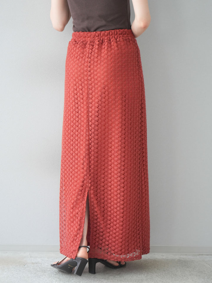 【預購】鏤空緊身裙/紅色