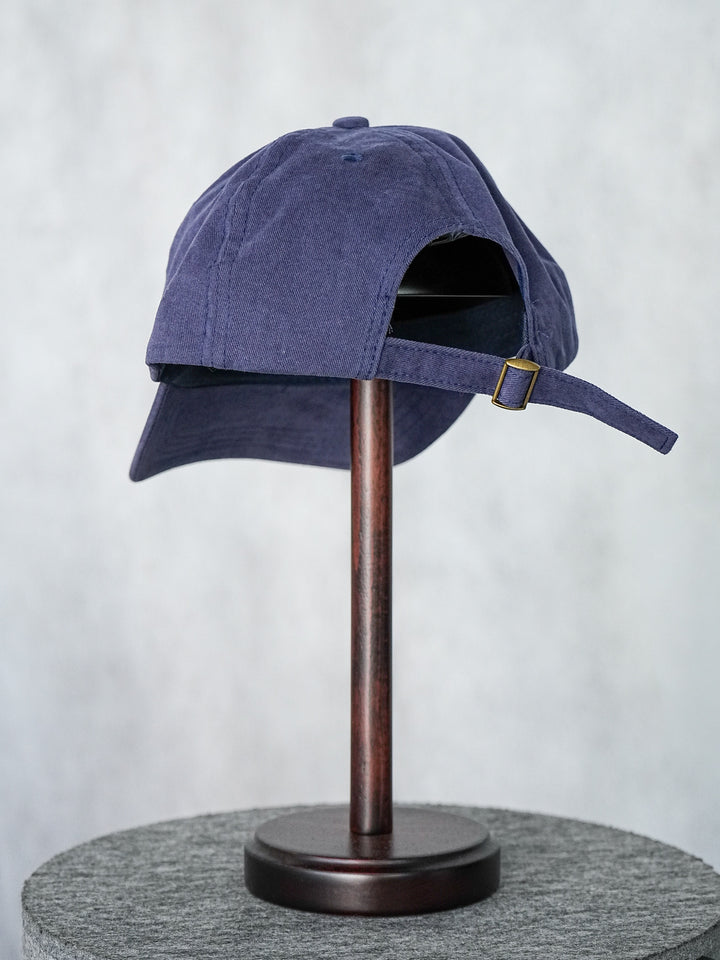 [予約]HELLO SUNRISEロゴ刺繍ピーチスキンCAP/ネイビー