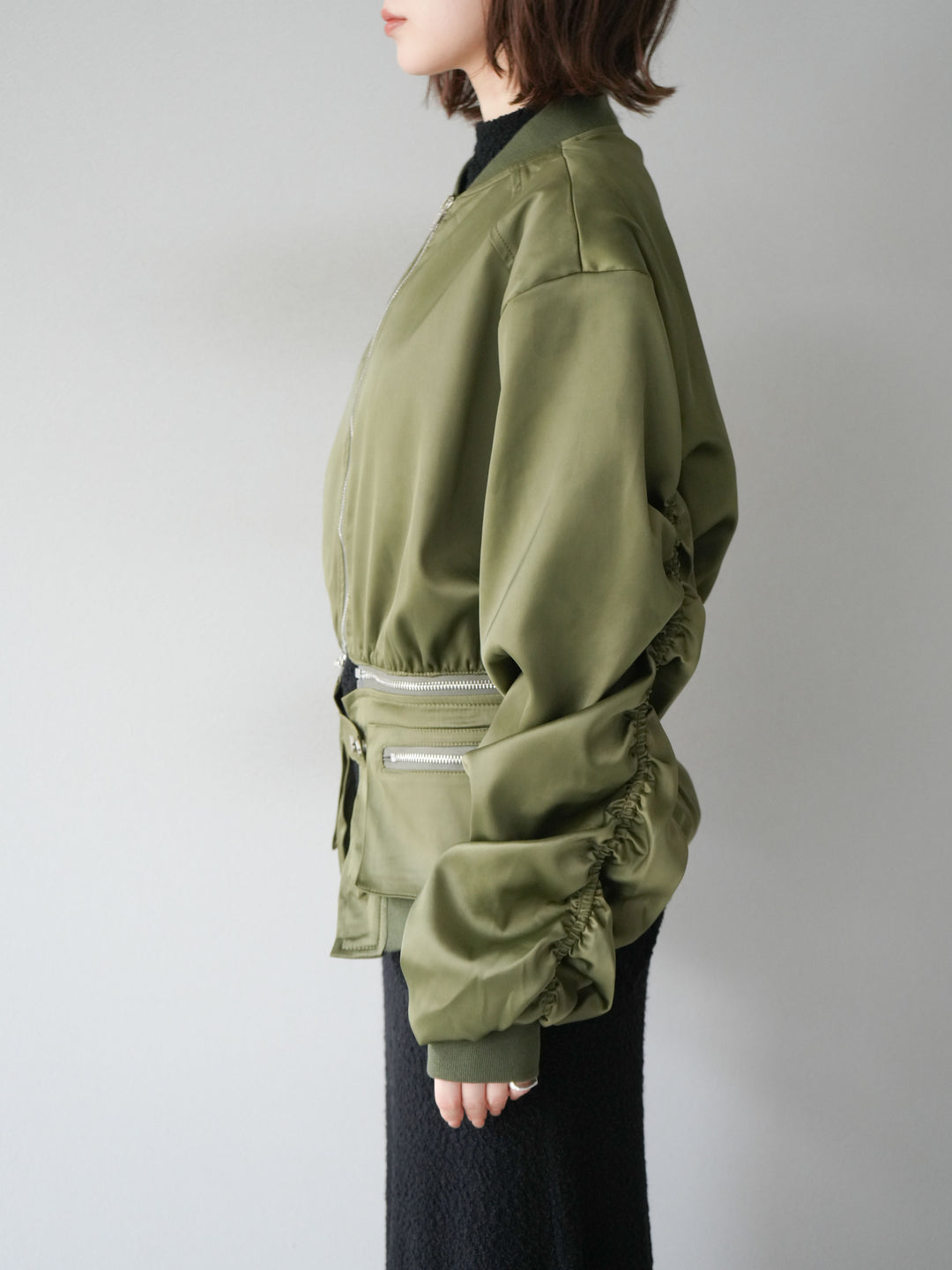 [予約]2WAYデザインMA-1/カーキ