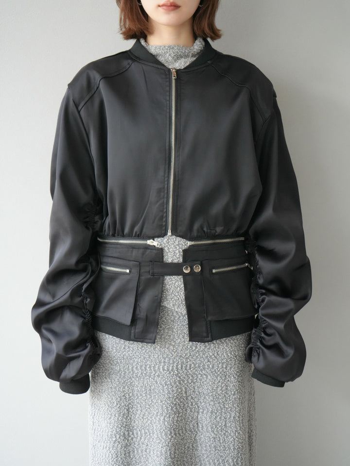 [予約]2WAYデザインMA-1/ブラック