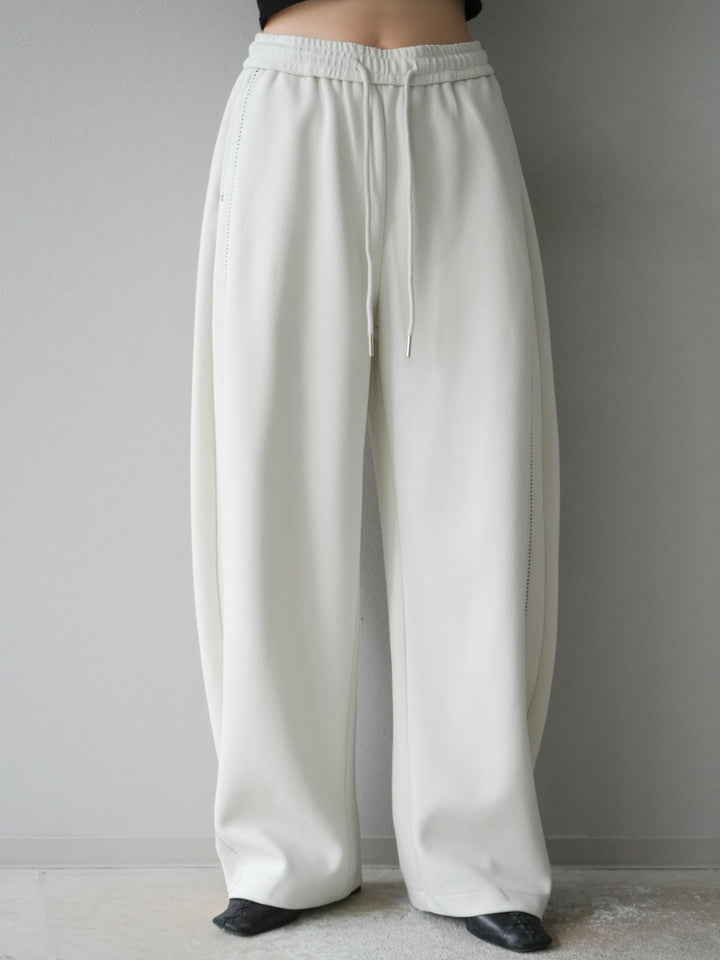[予約]ハンドステッチ風スウェットパンツ/アイボリー