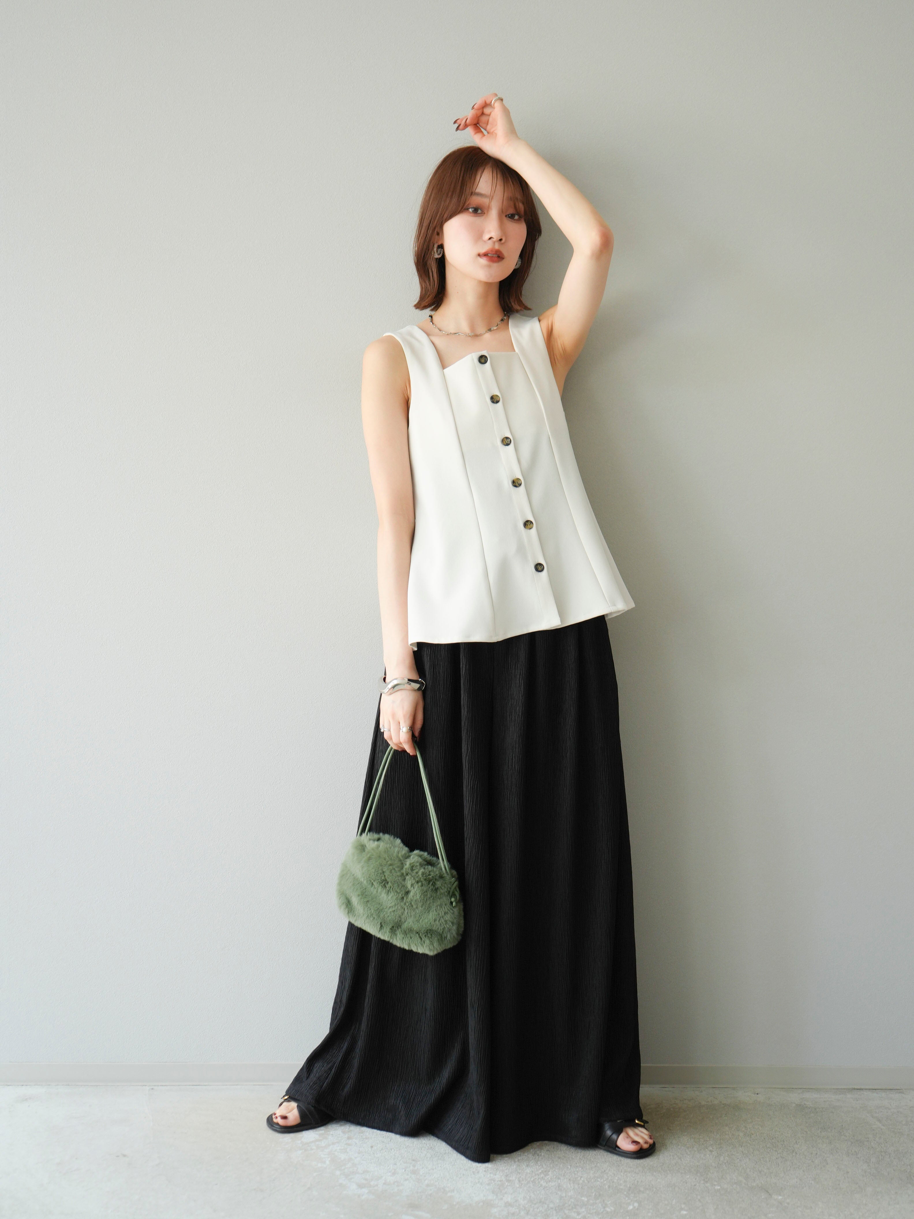 予約]ペプラムベスト/アイボリー – Lumier