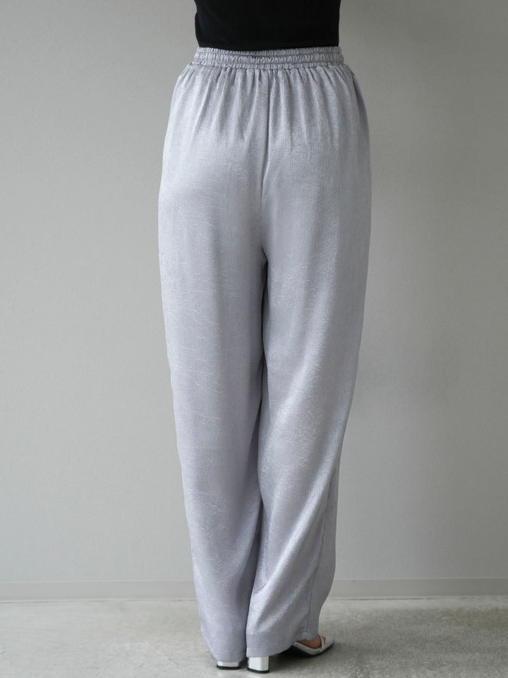 [Pre-order] Washer Satin Easy Pants/Silver