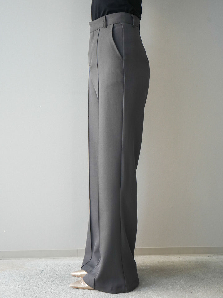 [予約]センターシームフレアパンツ/gray
