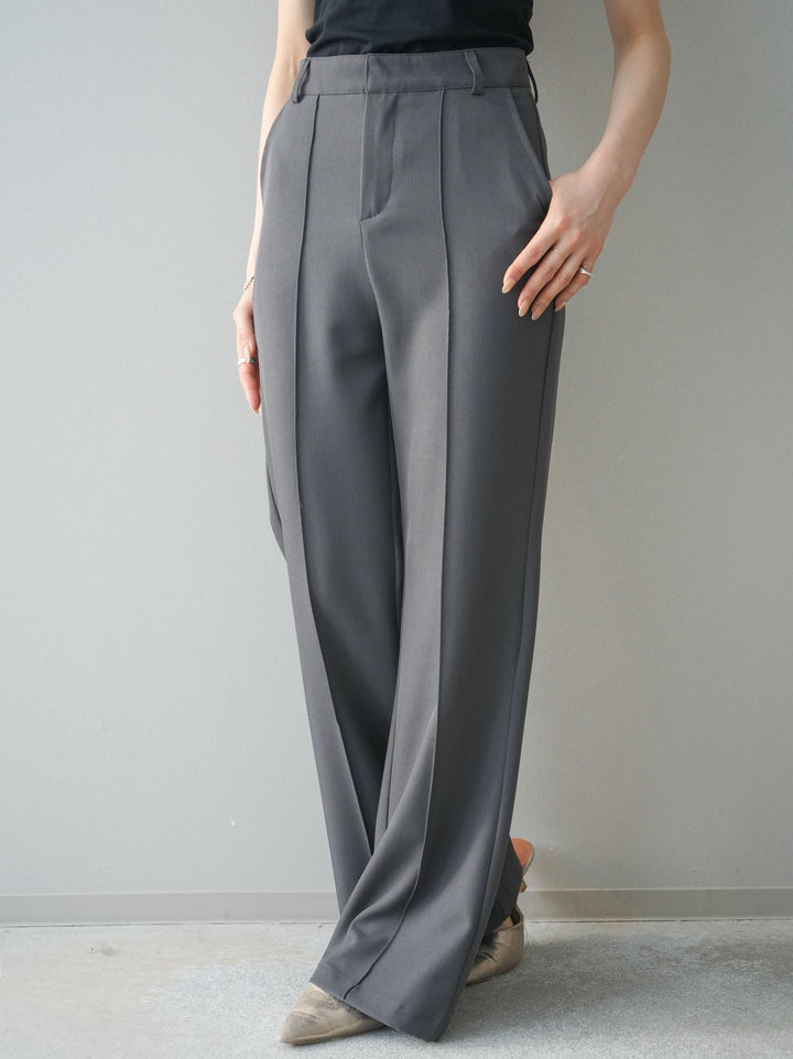 [予約]センターシームフレアパンツ/gray