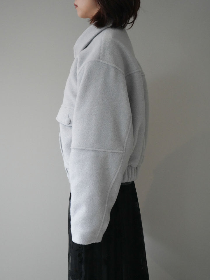 [予約]ウールライクフライトジャケット/blue