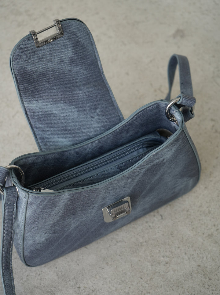 [Pre-order] Irregularly dyed mini shoulder bag/Blue