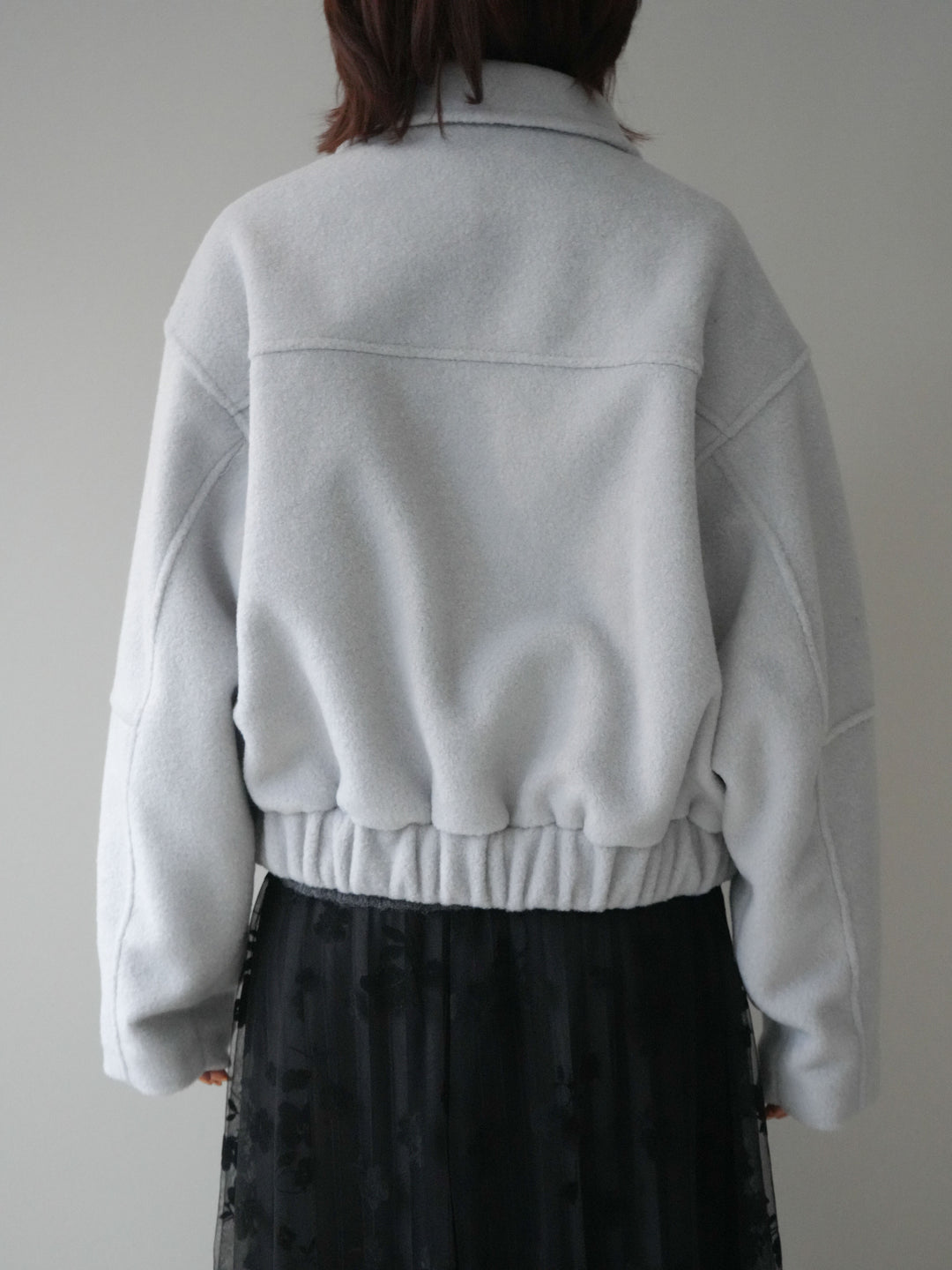 [予約]ウールライクフライトジャケット/blue