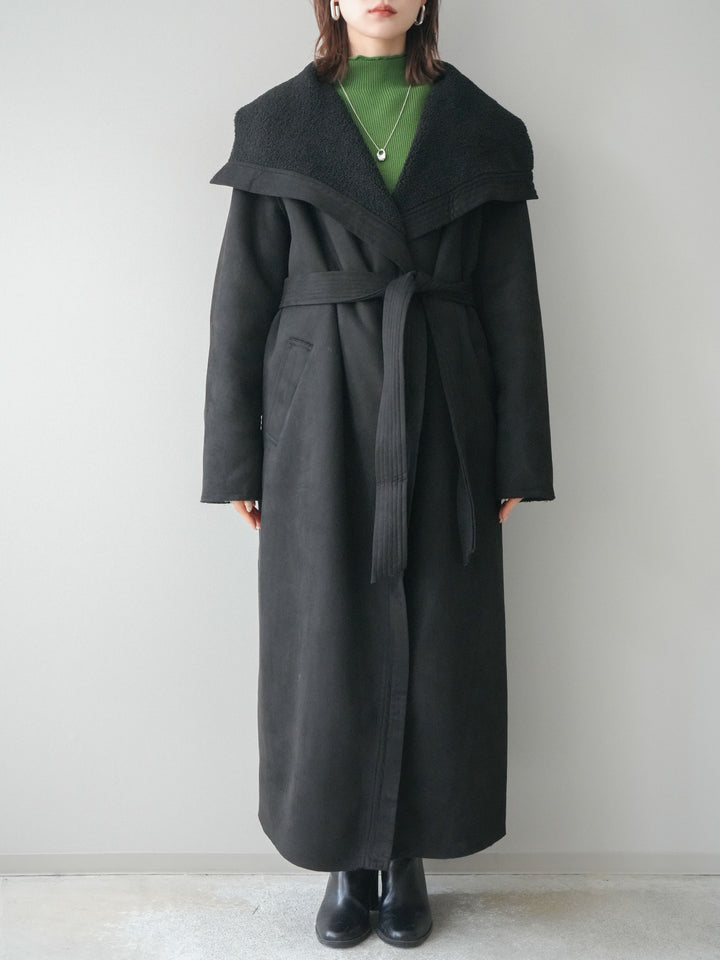 [予約]BIGカラームートンコート/black