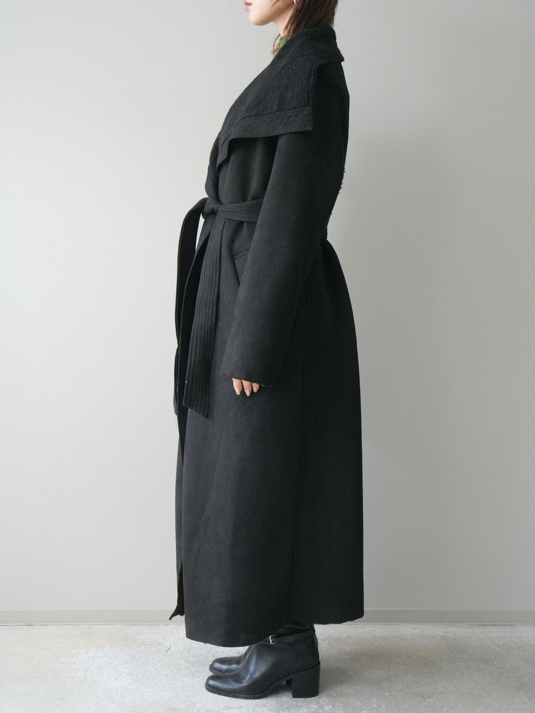[予約]BIGカラームートンコート/black