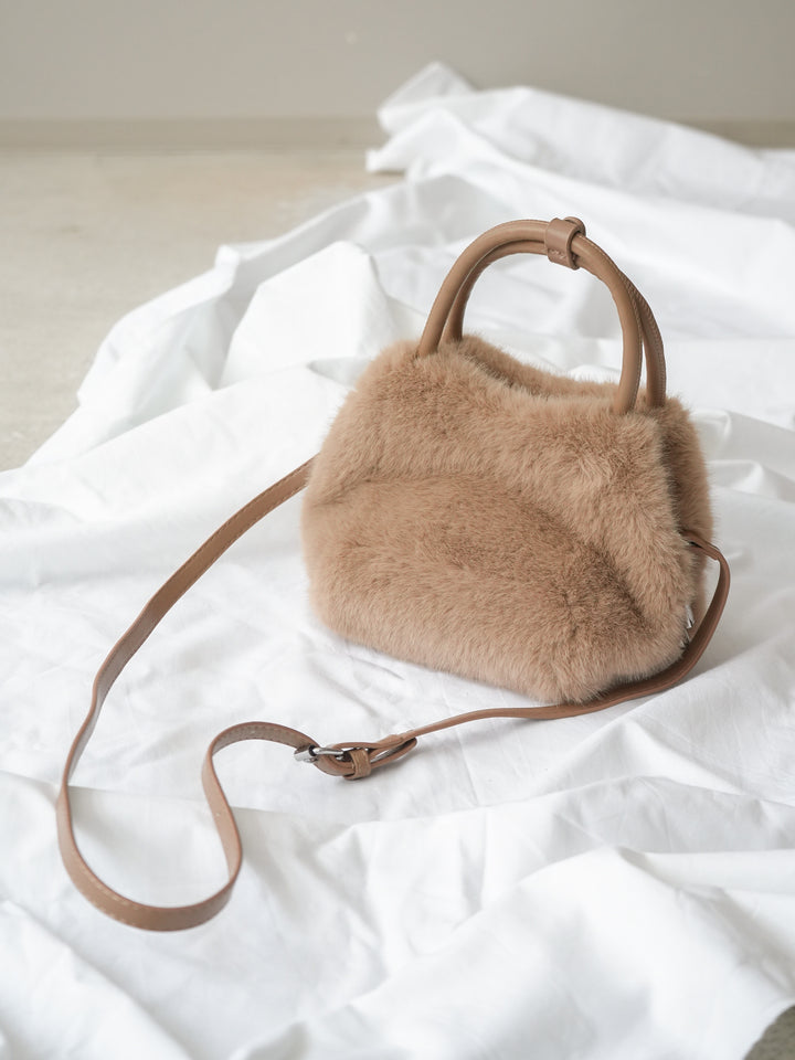 [予約]エコファーミニハンドルBAG/beige