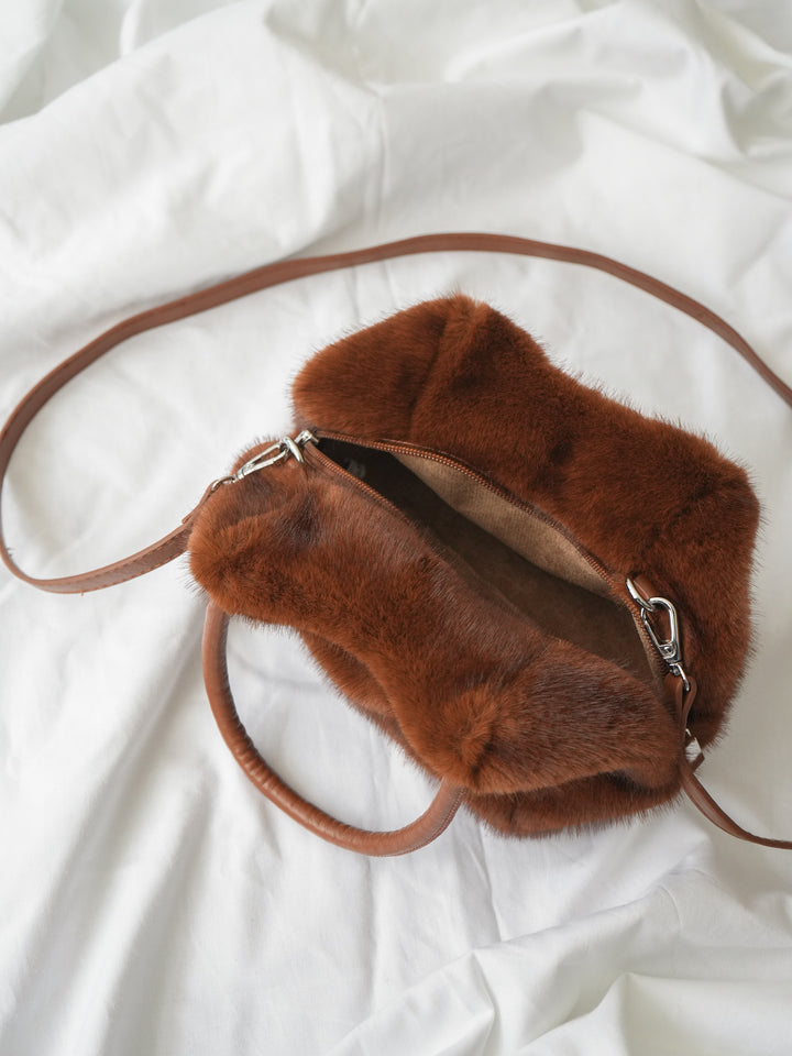 [予約]エコファーミニハンドルBAG/brown