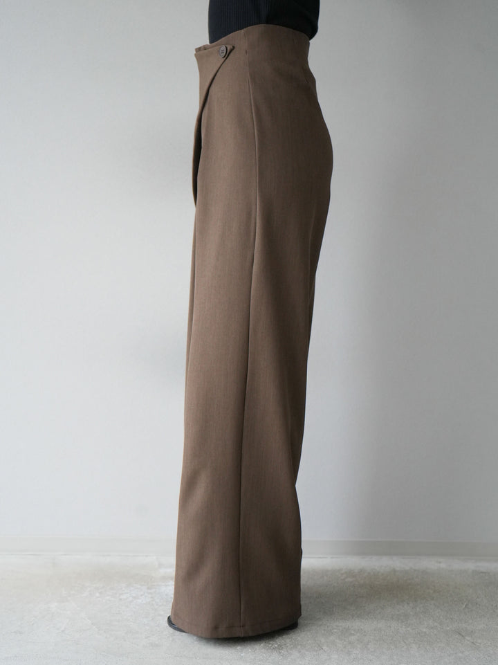 【預訂】裹身休閒褲/棕色