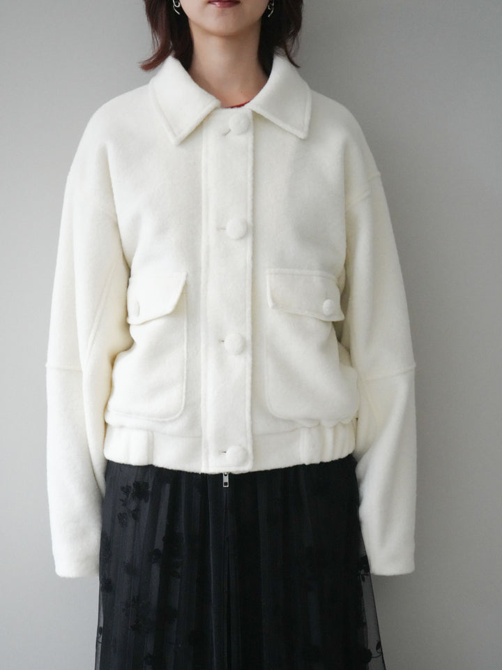 [予約]ウールライクフライトジャケット/offwhite