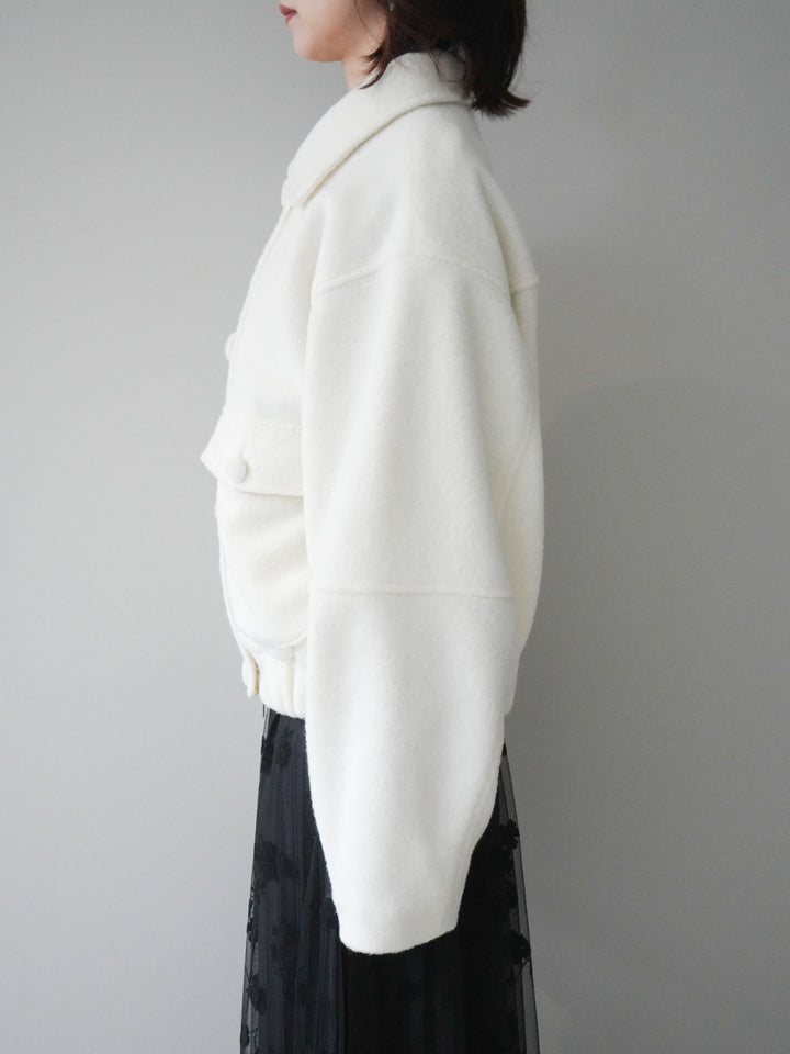 [予約]ウールライクフライトジャケット/offwhite