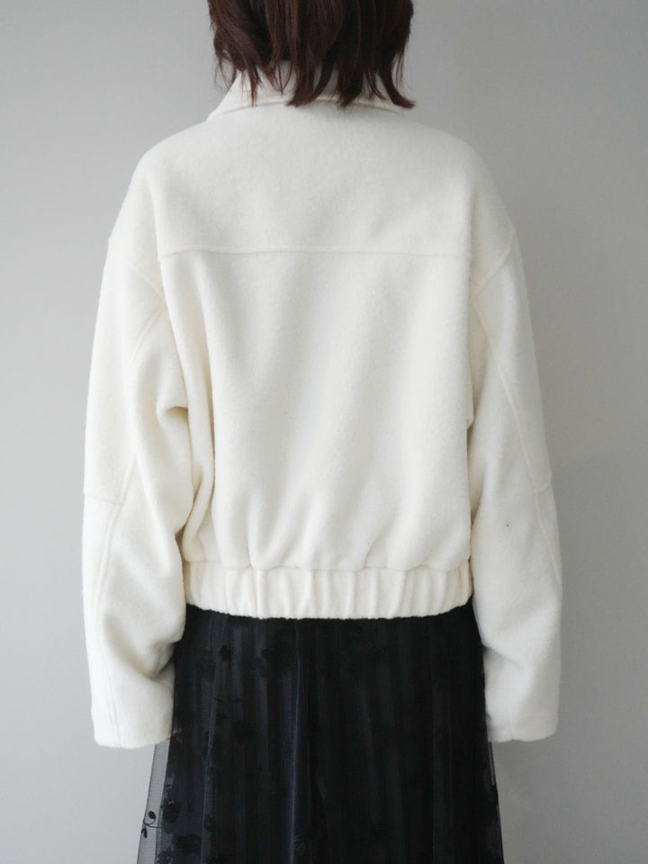 [予約]ウールライクフライトジャケット/offwhite
