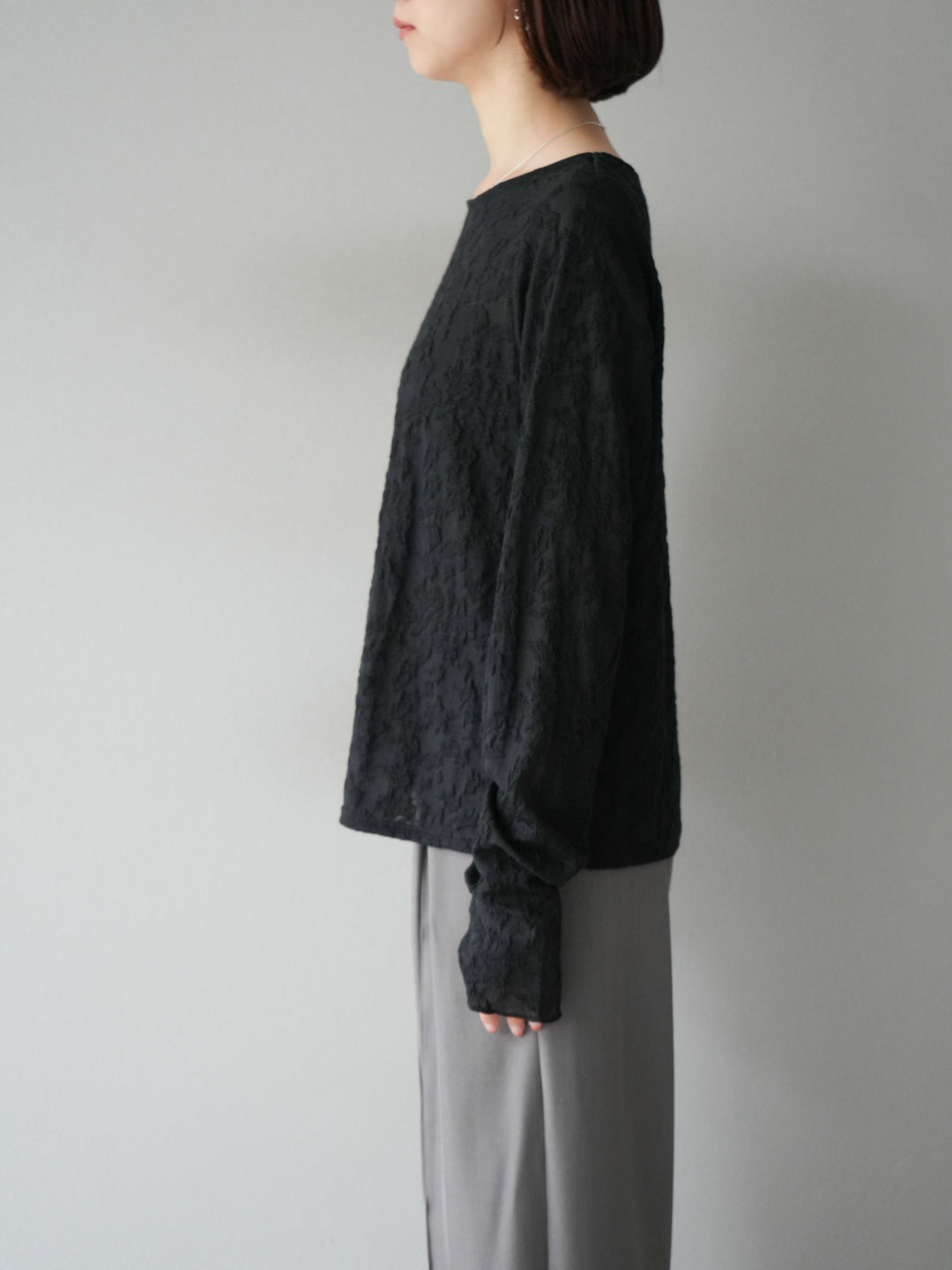 [予約]シアージャガードトップス/ブラック