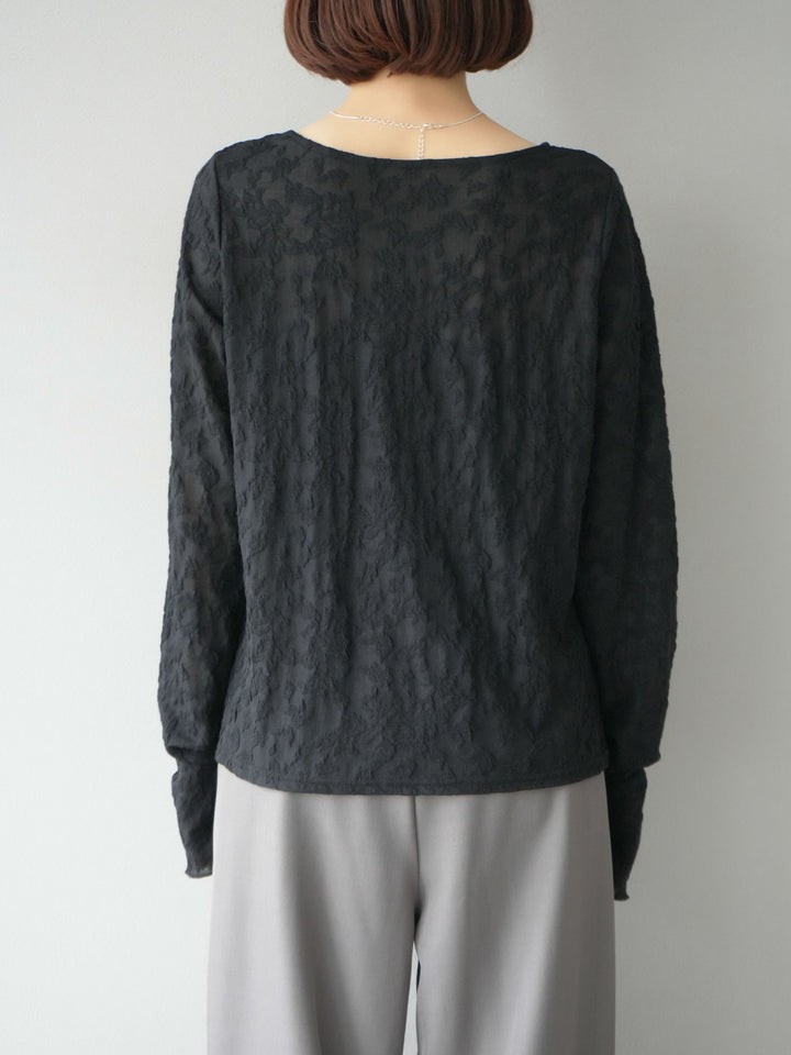 [予約]シアージャガードトップス/ブラック