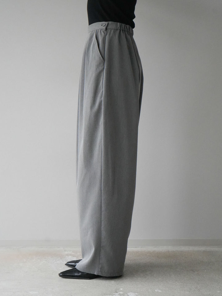 [予約]3タックコクーンパンツ/グレー
