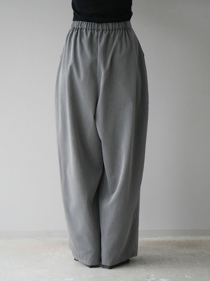 [予約]3タックコクーンパンツ/グレー