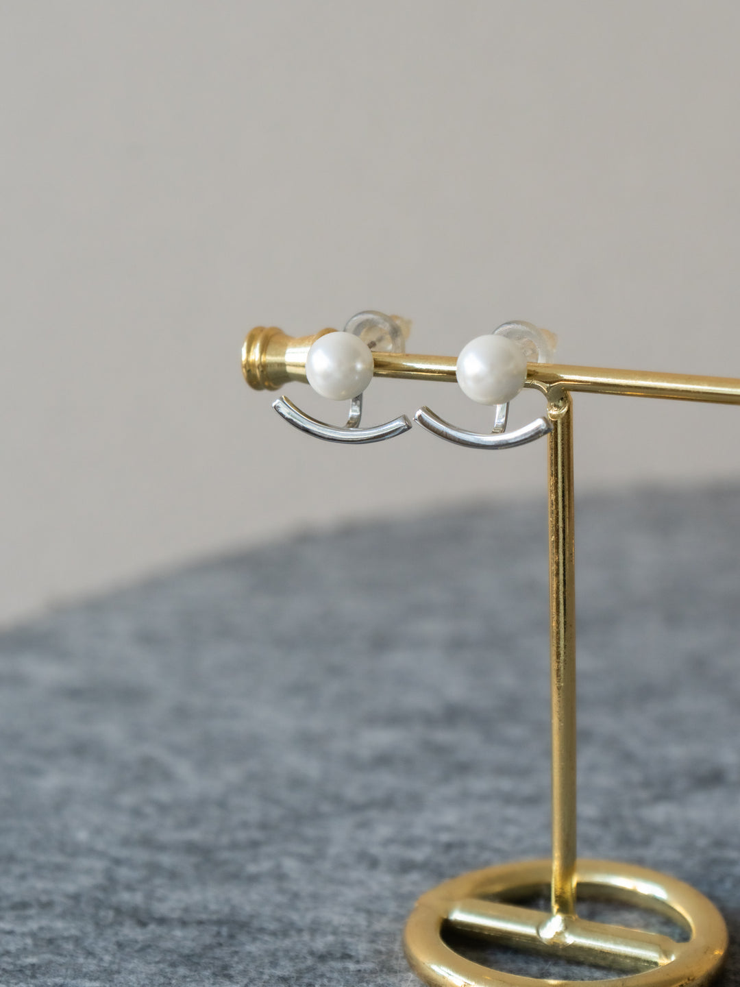 [予約]2WAYパールモチーフピアス/silver