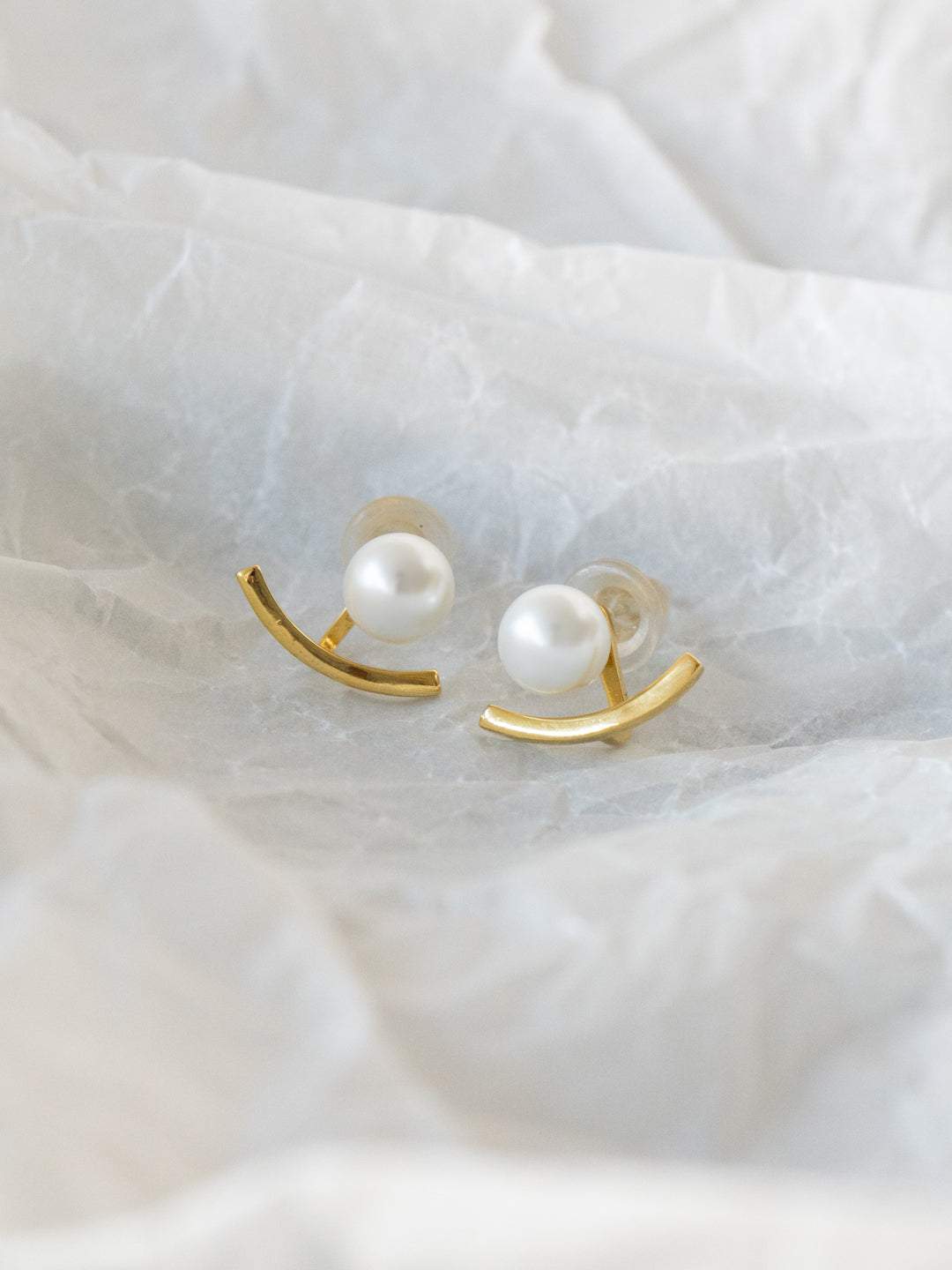 [予約]2WAYパールモチーフピアス/gold