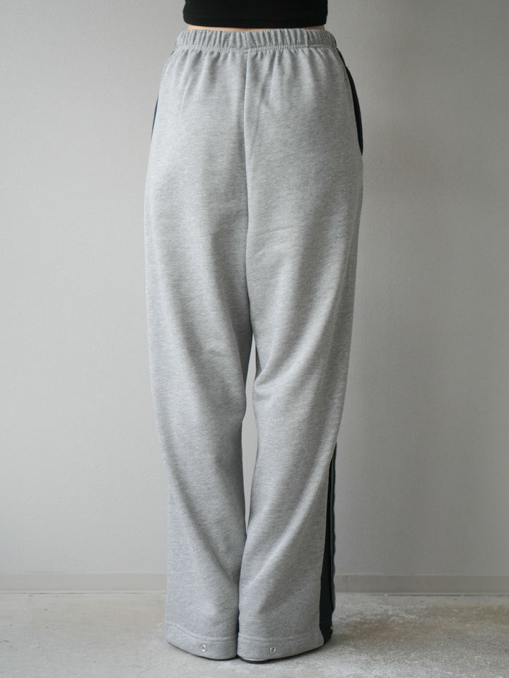 [予約]デニム切替2WAYデザインスウェットパンツ/グレー