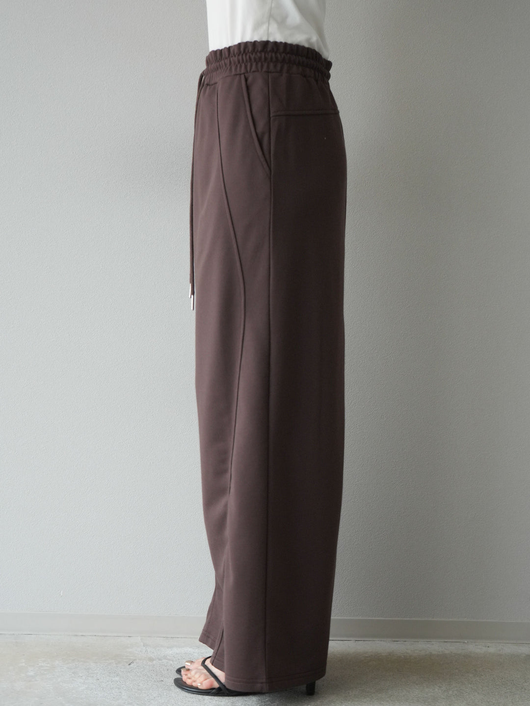 [予約]スウェットロングスカート/ブラウン