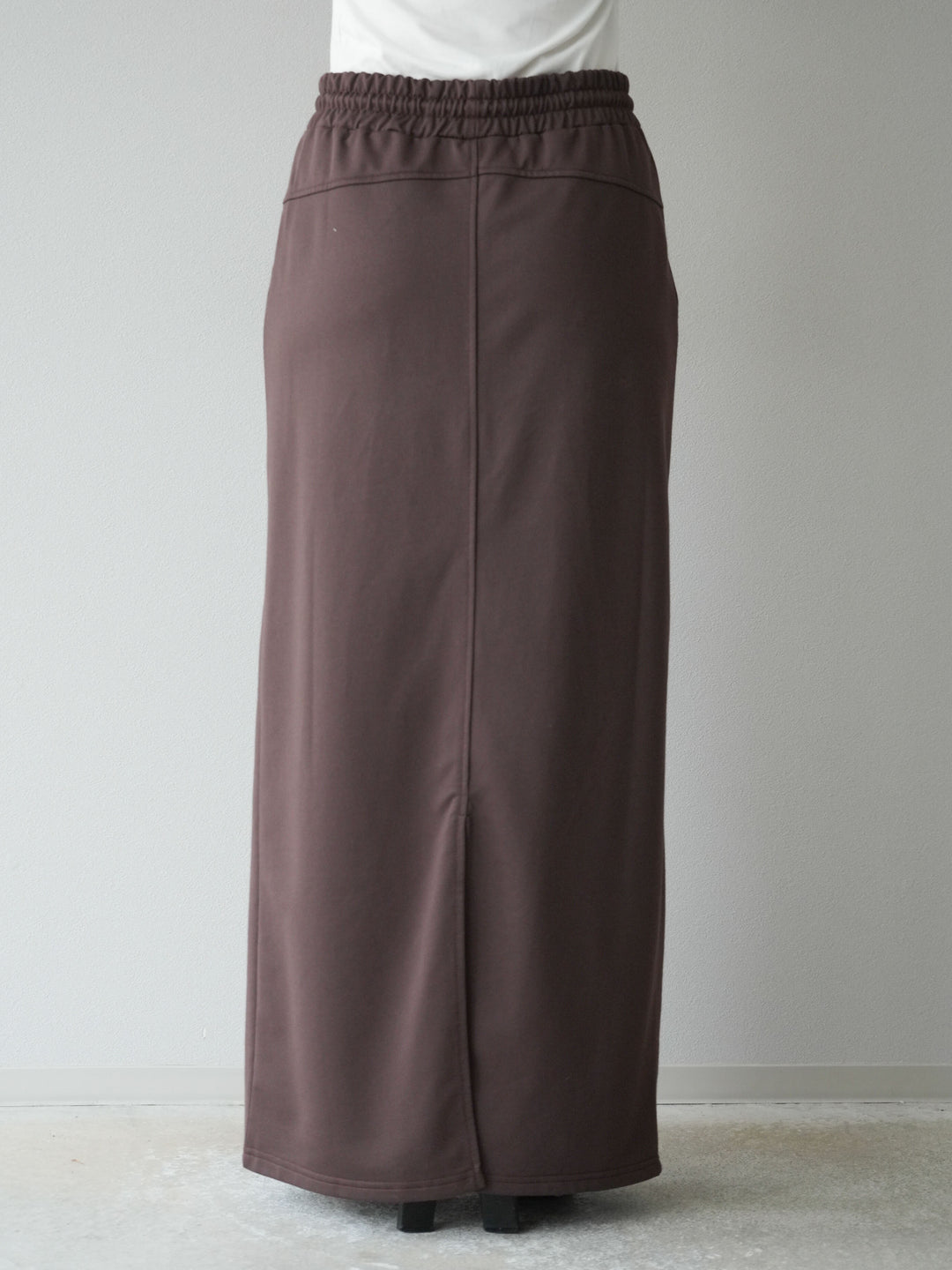 [予約]スウェットロングスカート/ブラウン
