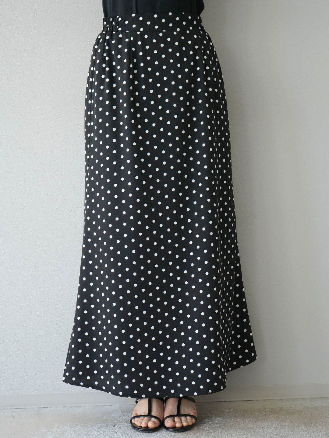 [予約]ドットAラインスカート/ブラック