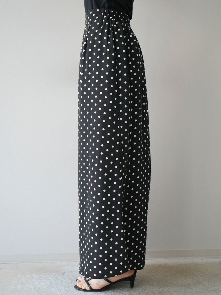 [予約]ドットAラインスカート/ブラック