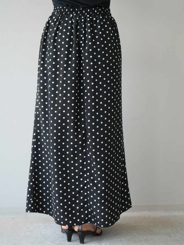 [予約]ドットAラインスカート/ブラック