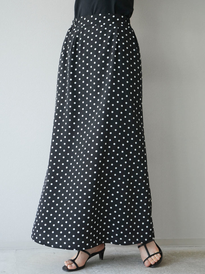 [予約]ドットAラインスカート/ブラック