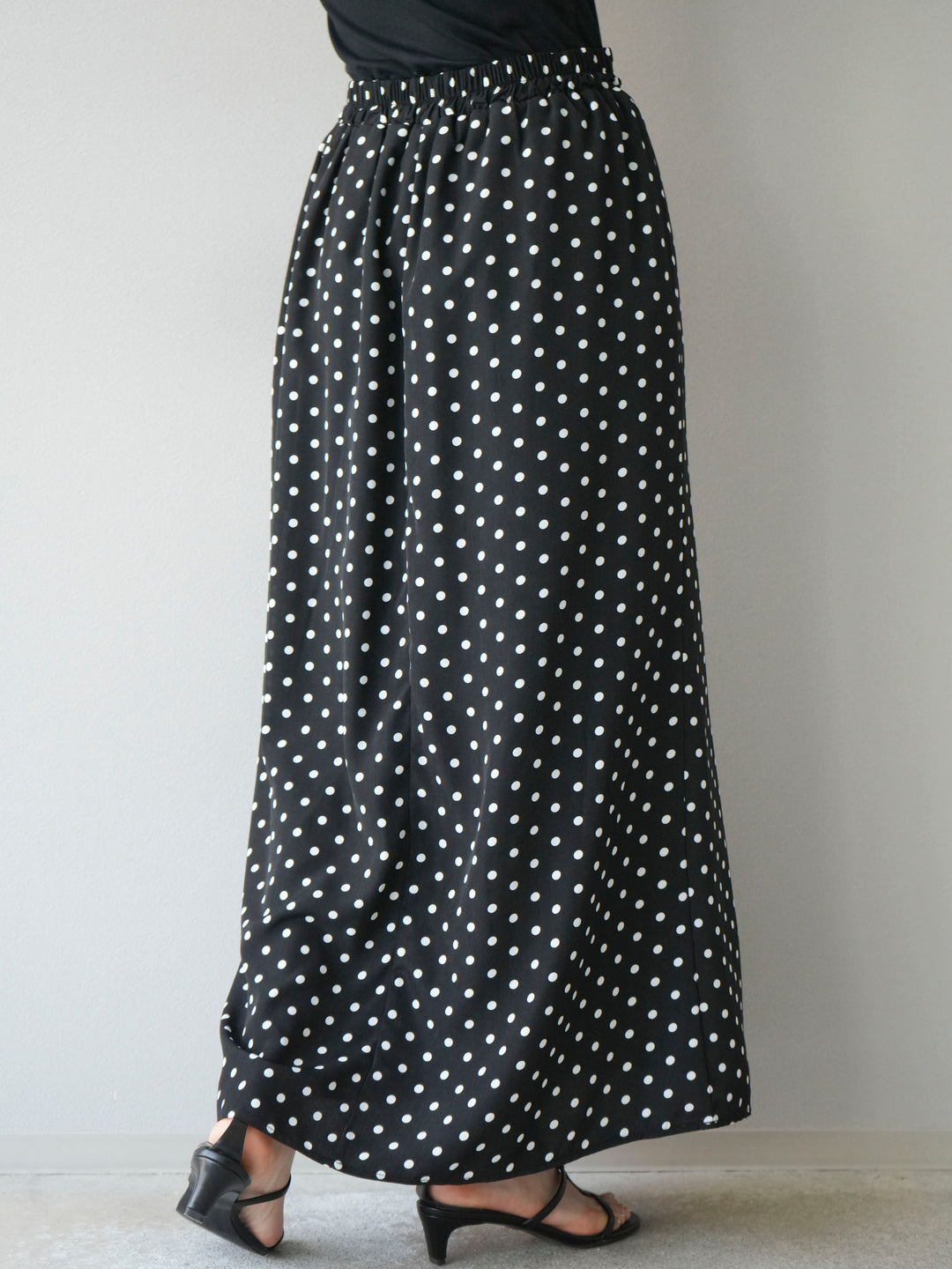 [予約]ドットAラインスカート/ブラック