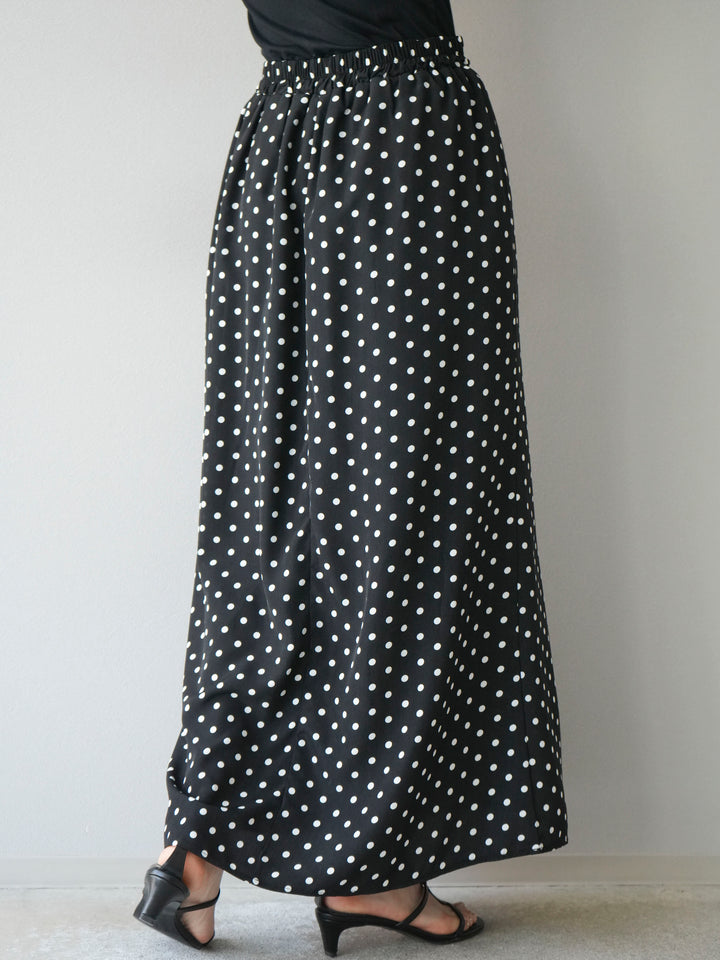[予約]ドットAラインスカート/ブラック