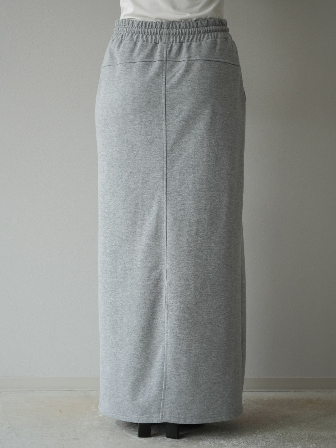[予約]スウェットロングスカート/グレー