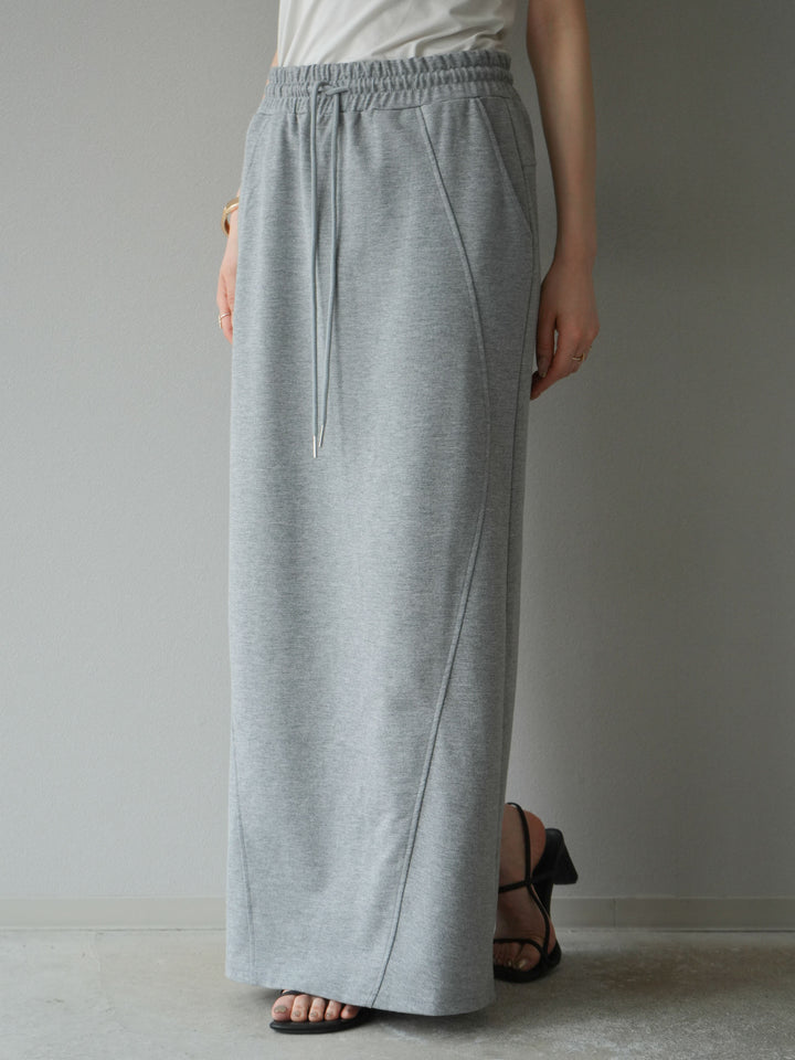 [予約]スウェットロングスカート/グレー