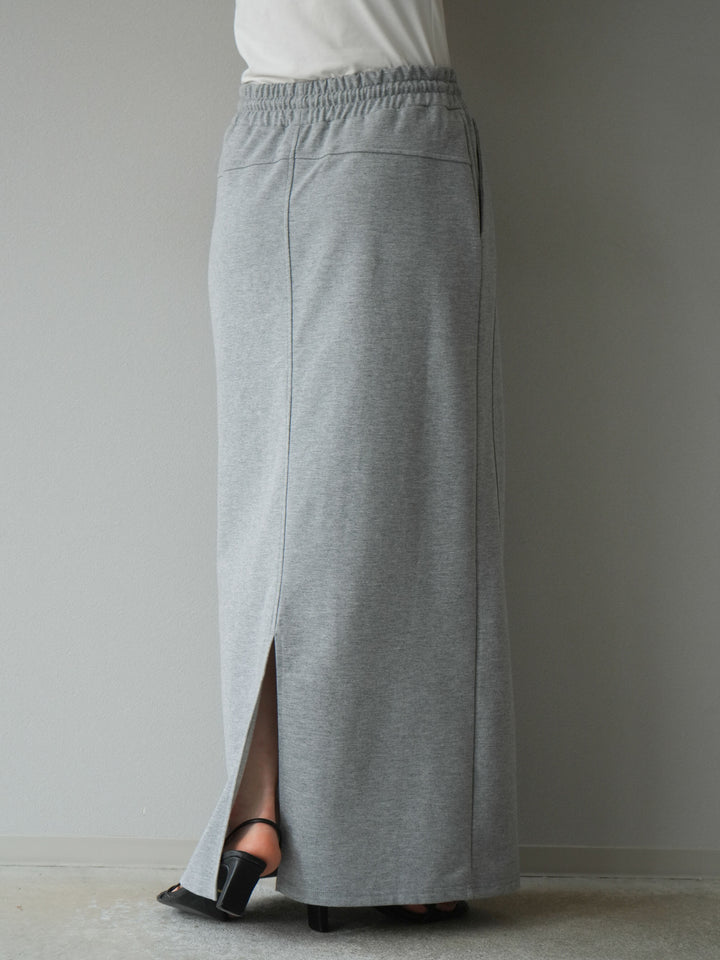 [予約]スウェットロングスカート/グレー