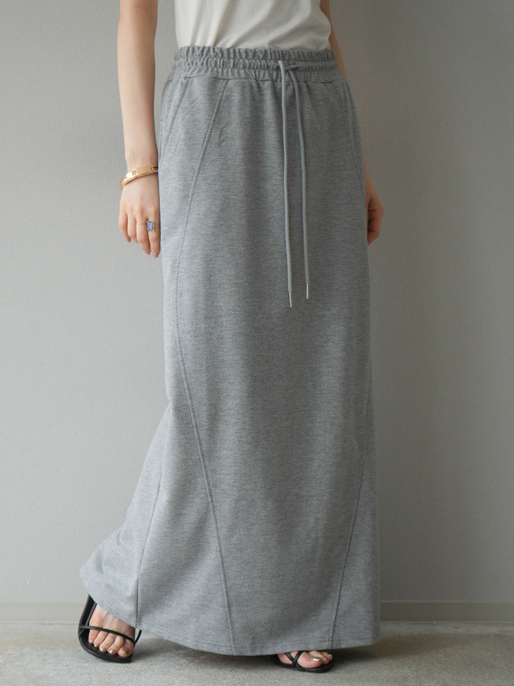 [予約]スウェットロングスカート/グレー