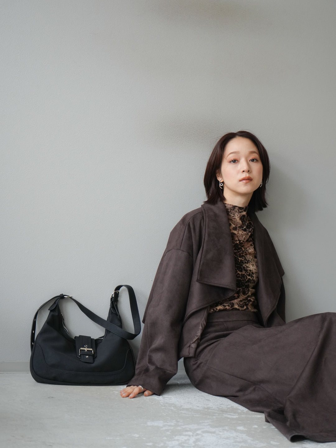 [SET]スエードショートジャケット＆ロングスカートSET UP(2set)