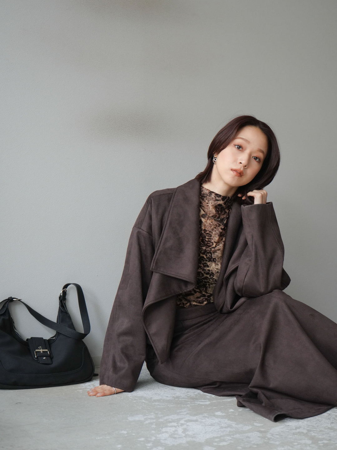 [SET]スエードショートジャケット＆ロングスカートSET UP(2set)