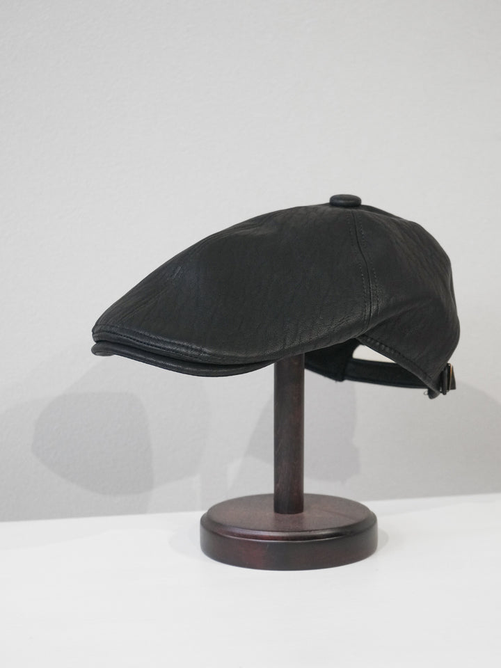 [予約]レザーハンチングCAP/black