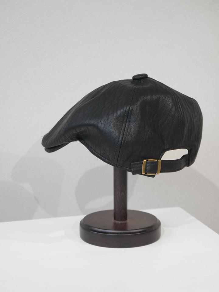 [予約]レザーハンチングCAP/black