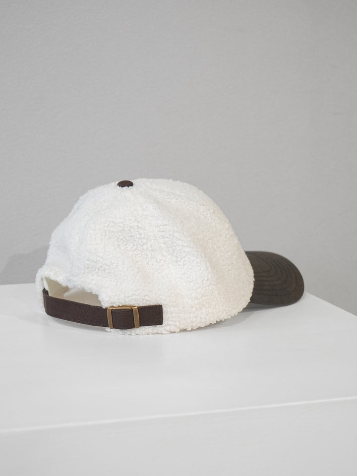 [予約]バイカラーボアCAP/ivory