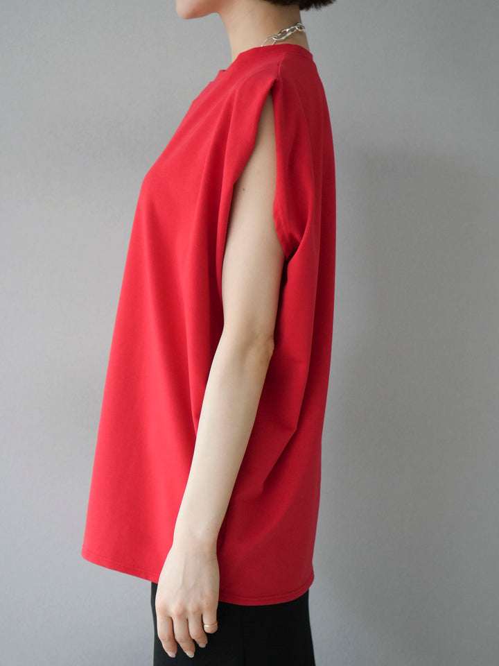 [Pre-order] Shoulder Tuck T-shirt/Red