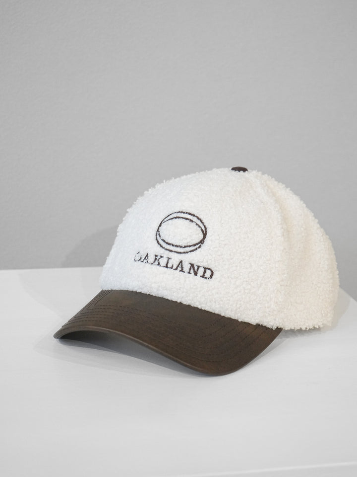 [予約]バイカラーボアCAP/ivory